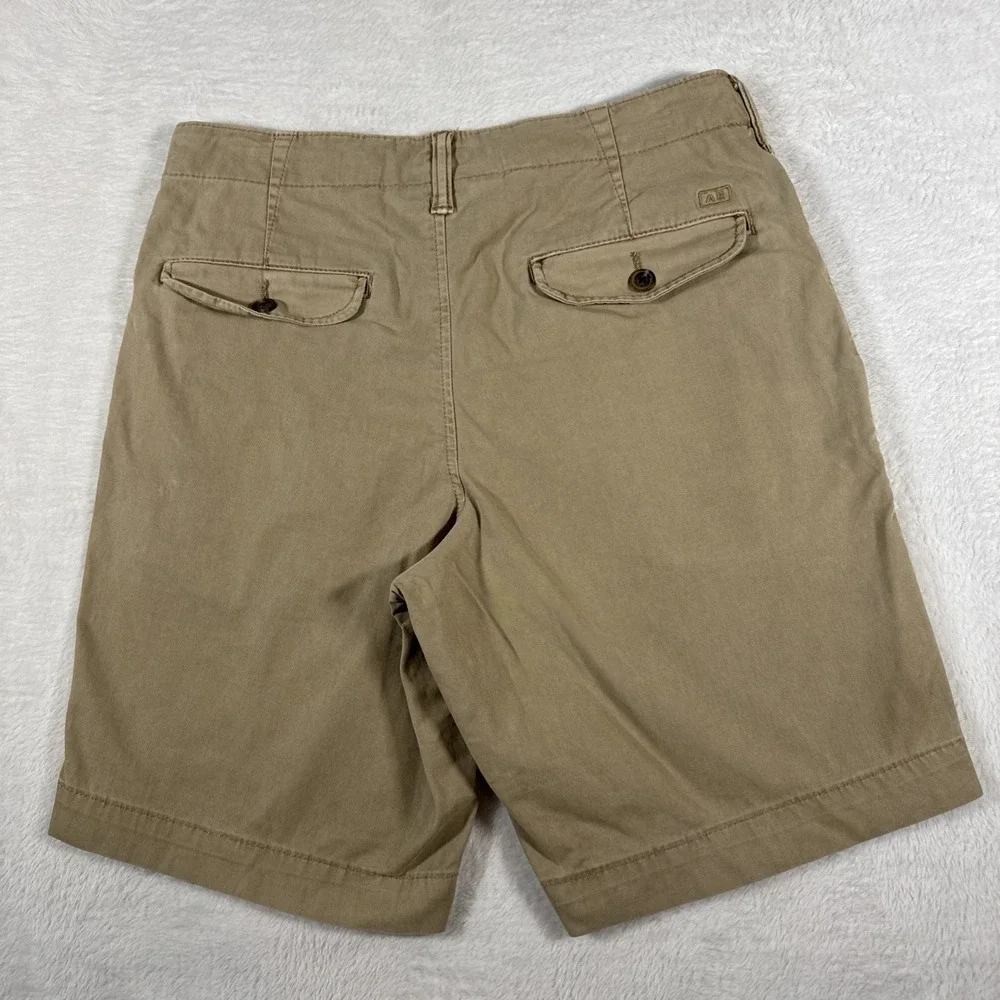 American Eagle Shorts Mens 30 Khaki Classic‎ NE(X)T Level Flex Casual Tan Cotton